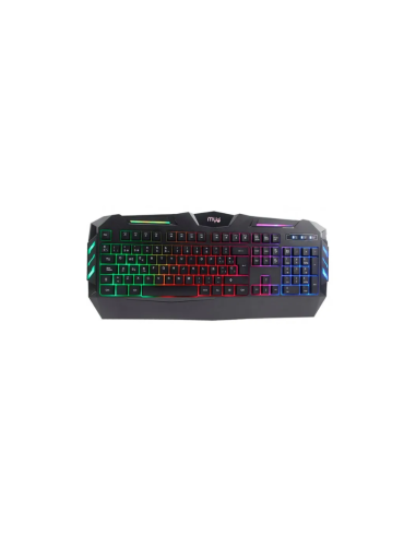 TECLADO  MYO GAMING NEGRO CON LUCES ESPAÑOL