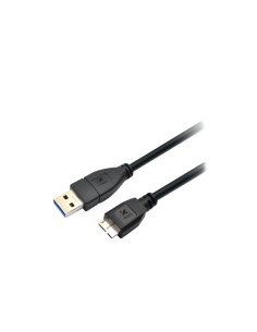 CABLE XTECH USB 3.0 MACHO TIPO A MICRO USB TIPO B MACHO PARA DISCO NOTEBOOK 3 PIES NEGRO