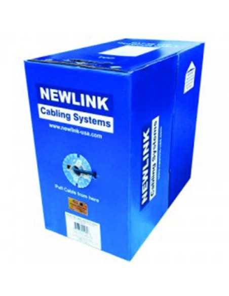 CABLE NEWLINK UTP CAT6 4 PARES 1000 PIES AZUL