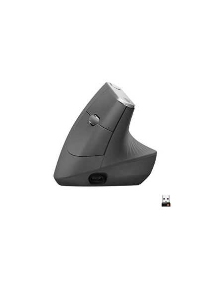 MOUSE INALAMBRICO LOGITECH VERTICAL 4000DPI RECARGABLE NEGRO