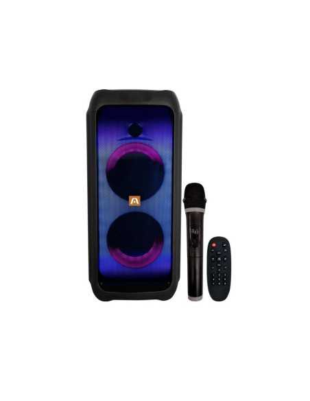 PARLANTE KARAOKE ARGOM RAVE 65 BLUETOOTH USB 60W MICROFONO INALAMBRICO NEGRO