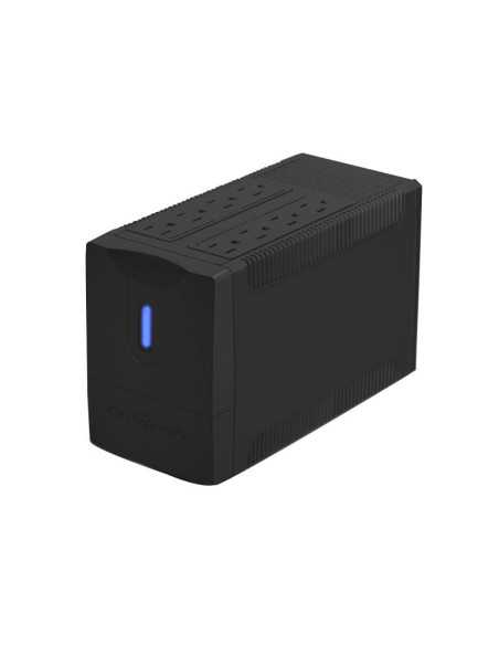 UPS CENTRA 700VA LED 120V/350W 8 SALIDAS 4 RESPALDO 4 SUPRESORES + 2 USB NEGRO
