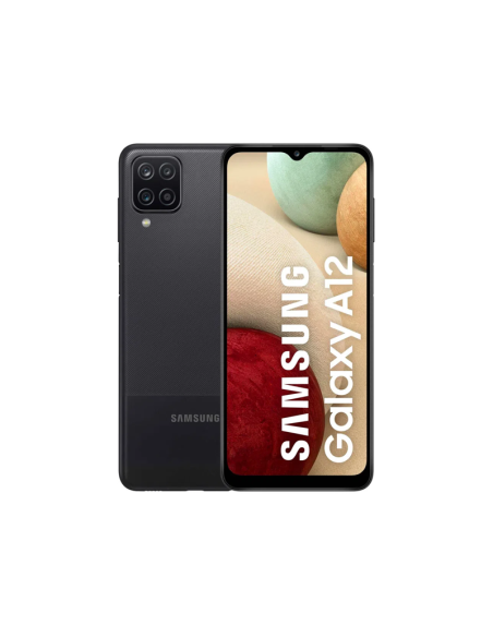 CELULAR SAMSUNG GALAXY A12 6.5" 4G LTE 64GB ANDROID NEGRO CAMARA 48MPX DUAL SIM
