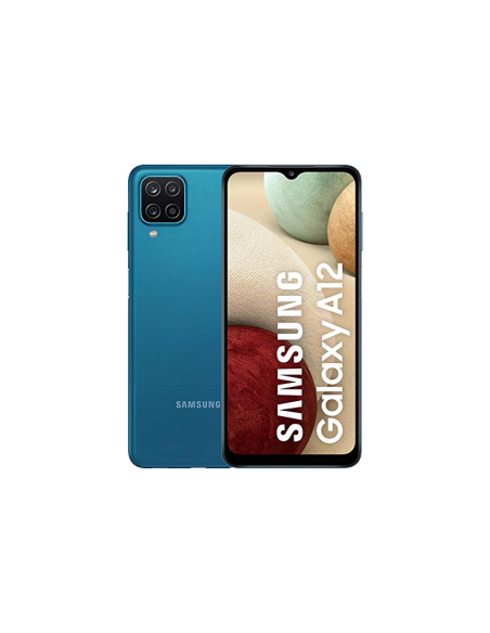 CELULAR SAMSUNG GALAXY A12 6.5" 4G LTE 64GB ANDROID AZUL CAMARA 48MPX DUAL SIM