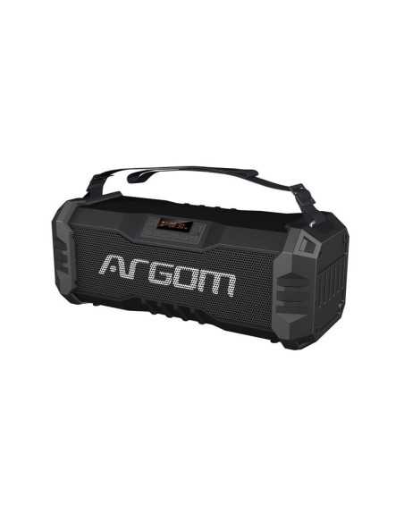 PARLANTE ESTEREO ARGOM SLAMBOX BLUETOOTH USB 10W NEGRO RESISTENTE AL AGUA