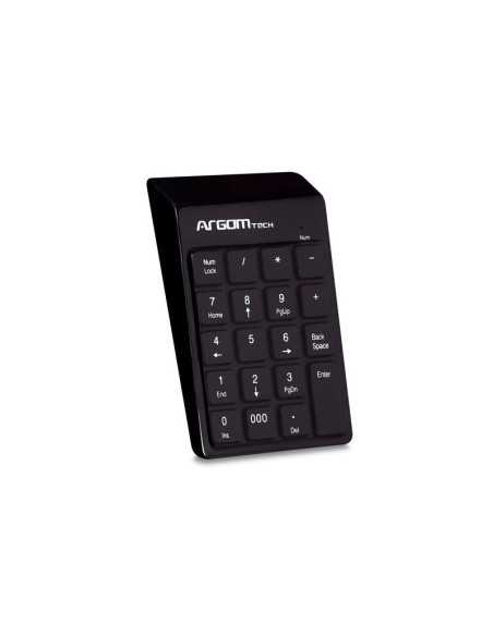 TECLADO NUMERICO USB ARGOM 19 TECLAS NEGRA