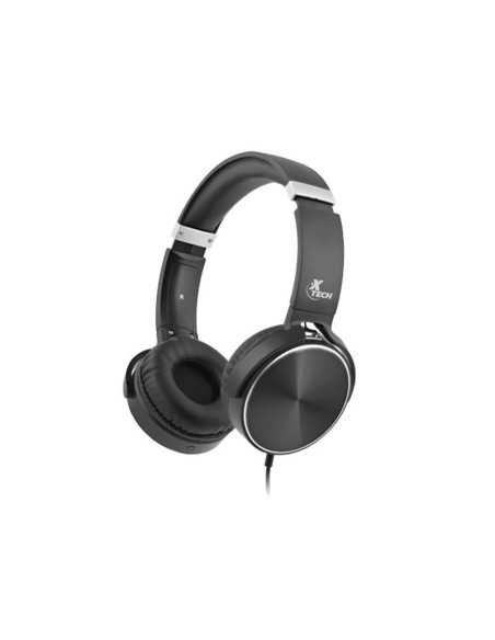 AUDIFONO ESTEREO XTECH SUPRAAURAL CON MICROFONO 3.5 MM NEGRO