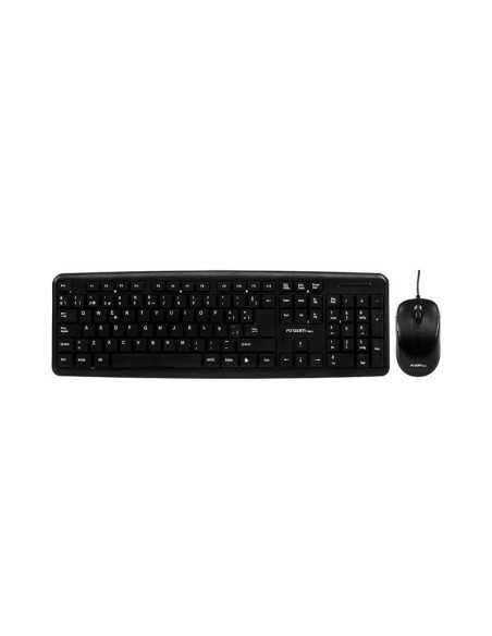 TECLADO Y MOUSE USB ARGOM ESPAÑOL NEGRO