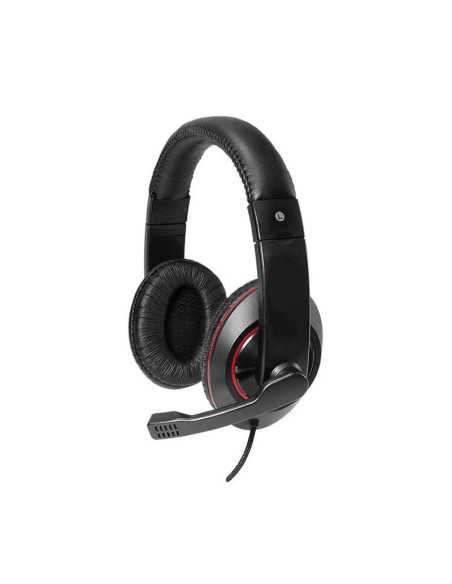 AUDIFONO ESTEREO ARGOM CON MICROFONO 3.5 MM NEGRO