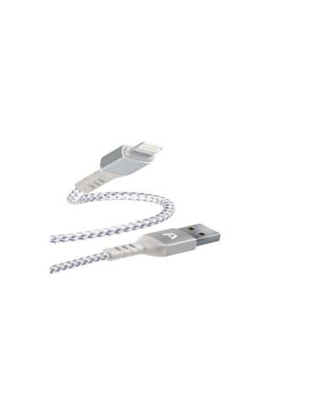 CABLE ARGOM LIGHTNING MACHO A USB 2.0 MACHO 6 PIES BLANCO