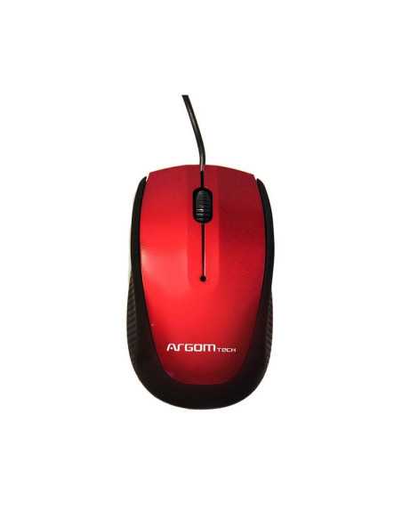 MOUSE USB ARGOM OPTICO 3D 800DPI ROJO