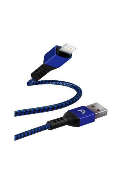 CABLE ARGOM LIGHTNING MACHO A USB 2.0 MACHO AZUL