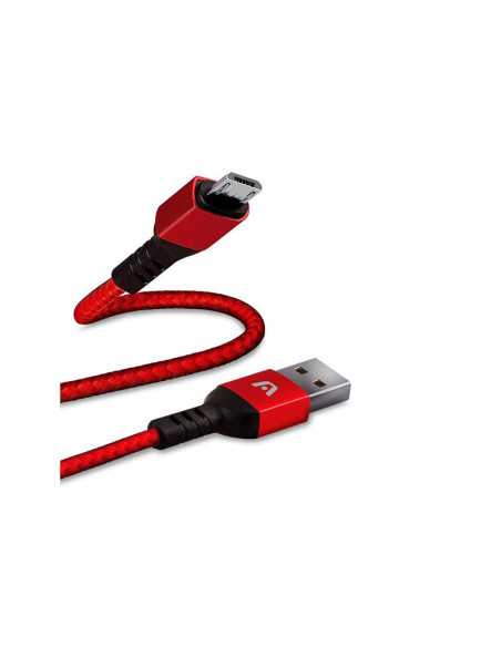 CABLE ARGOM MICRO USB MACHO A USB 2.0 MACHO 6 PIES ROJO