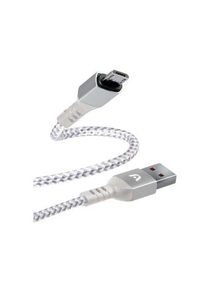 CABLE ARGOM MICRO USB MACHO A USB 2.0 MACHO 6 PIES BLANCO