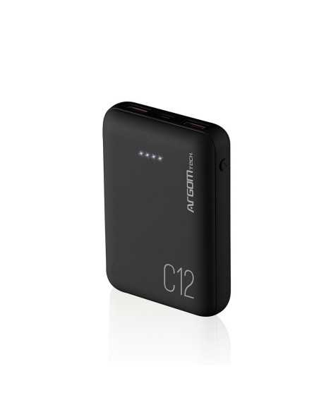POWER BANK ARGOM 12000MAH NEGRO