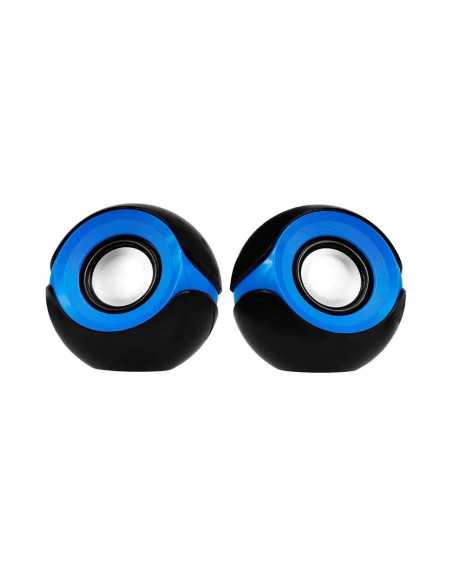PARLANTE ARGOM MULTIMEDIA ORBIT ESTEREO USB 2.0 NEGRO/AZUL