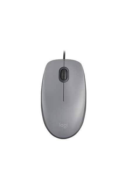 MOUSE USB LOGITECH OPTICO M110 1000DPI GRIS