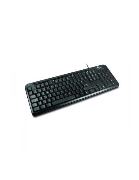TECLADO USB XTECH MULTIMEDIA INGLES NEGRO