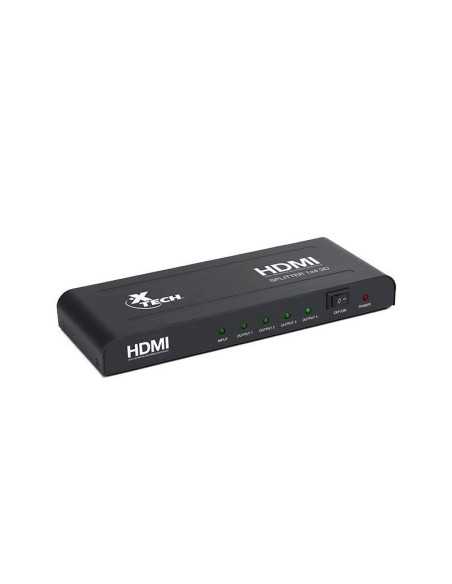SPLITTER HDMI XTECH 1X4 FULL HD 1080