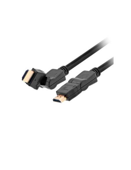 CABLE XTECH HDMI MACHO A HDMI MACHO GIRATORIO 10 PIES