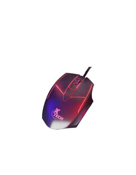MOUSE USB XTECH OPTICO GAMING 6 BOTONES 1000//2400/3200/7200 DPI LUZ MULTICOLOR