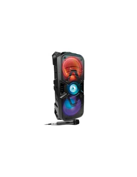 PARLANTE ESTERO XTECH FIERCE BLUETOOTH USB 50W NEGROS CON LUCES
