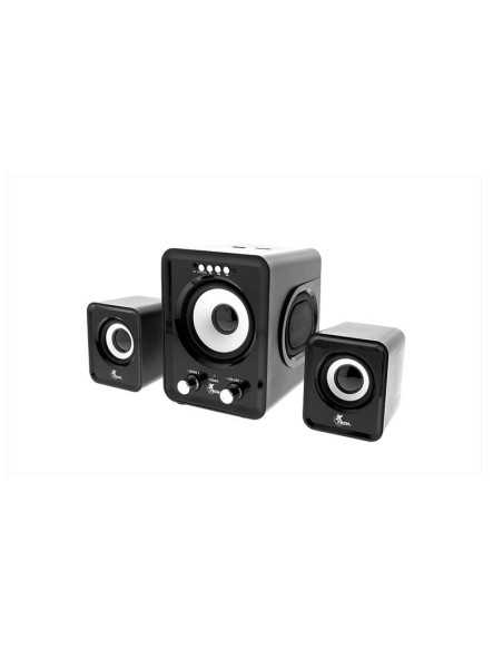 PARLANTE ESTEREO XTECH 12W USB 2.0 MICRO SD 3.5MM CONTROL REMOTO NEGRO