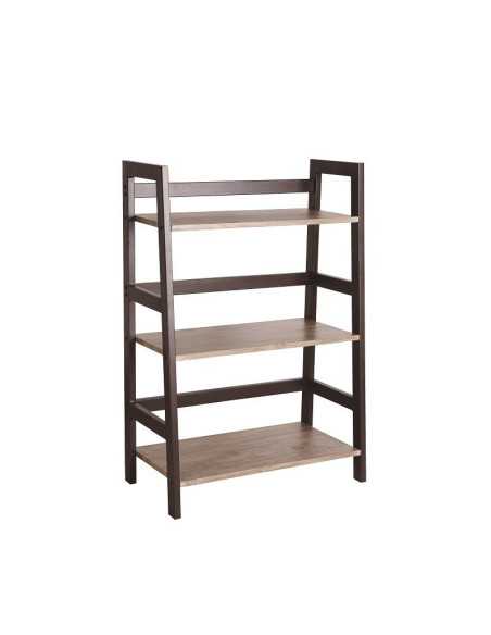 ESTANTE XTECH PARA LIBROS 3 REPISAS CAFE