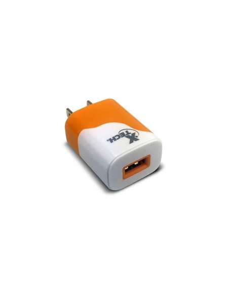 ADAPTADOR XTECH DE CORRIENTE USB 2.0 NARANJA