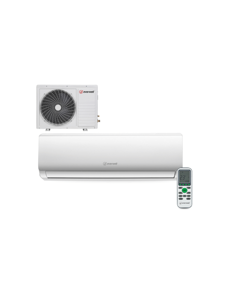 AIRE ACONDICIONADO MINI SPLIT EVERWELL 24000BTU R410A SEER 13 220V