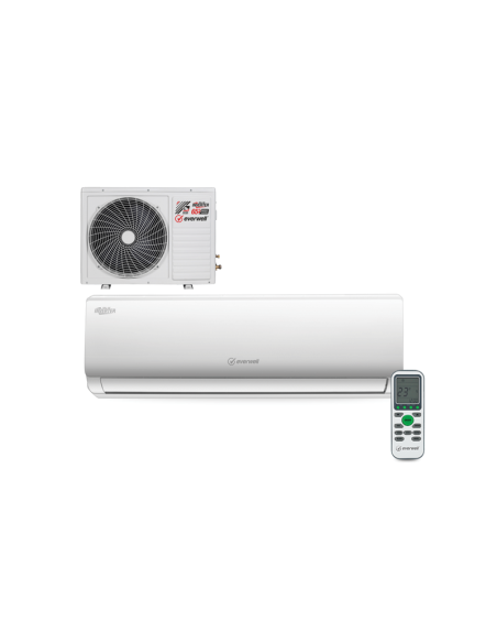 AIRE ACONDICIONADO MINI SPLIT EVERWELL 12000BTU R410A INVERTER SEER 20 220V