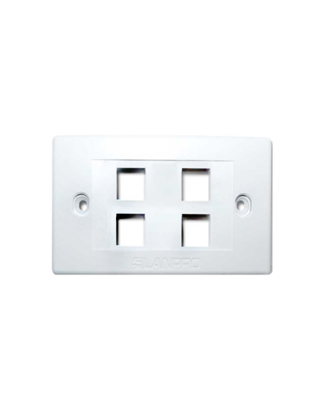 TAPADERA ESTANDAR LANPRO 4 PUERTO BLANCA