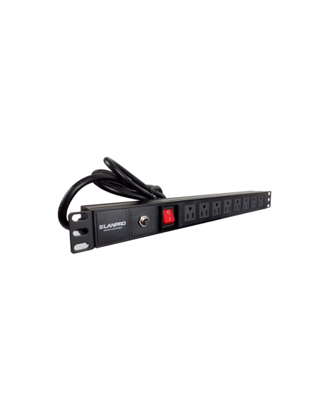 REGLETA SUPRESORA PARA RACK LANPRO 8 SALIDAS