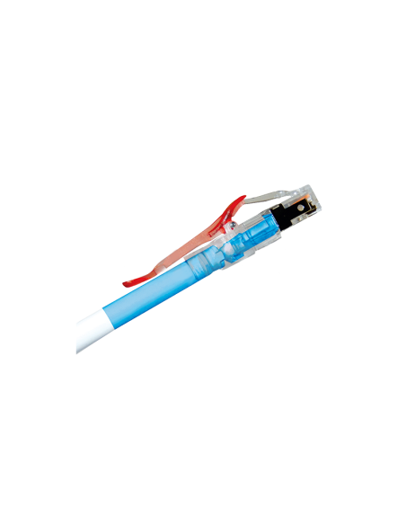 PATCH CORD LANPRO CAT6A 1 PIES AZUL