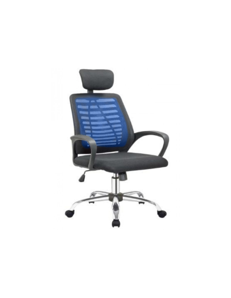 SILLA EJECUTIVA SIT CON CABECERA CAPACIDAD 200 LIBRAS AZUL