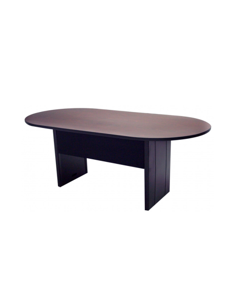 MESA CONFERENCIA EURO OVALADA 2.40 X 1.20 MTS NEGRO HAYA
