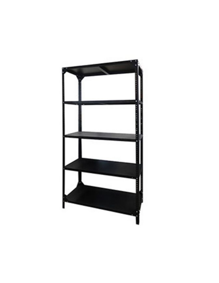 ESTANTERIA METALICA 5 ENTREPAÑOS 2.13 X 0.90 X 0.40 MTS NEGRO