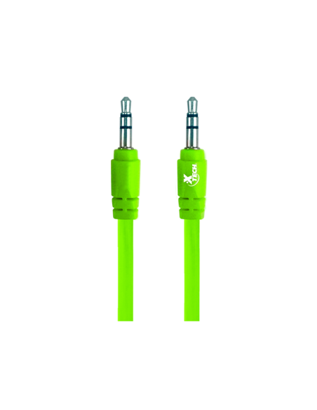 CABLE XTECH SONIDO ESTEREO 3.5MM A 3.5MM 3 PIES VERDE