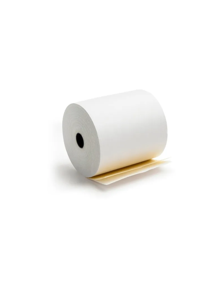 PAPEL QUIMICO 1 COPIA BLANCO Y AMARILLO 3X27M