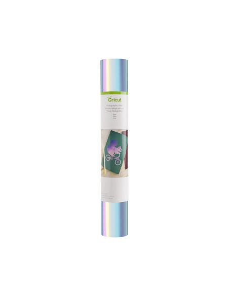 ROLLO VINYL CRICUT HOLOGRAFICO AZUL 12X48 PULGADAS