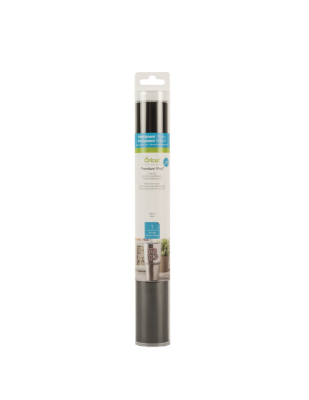ROLLO VINYL CRICUT PREMIUM PERMANENTE NEGRO 12X48 PULGADAS
