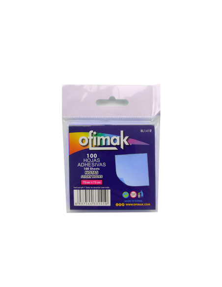 NOTAS AUTOADHESIVAS OFIMAK AZUL PASTEL