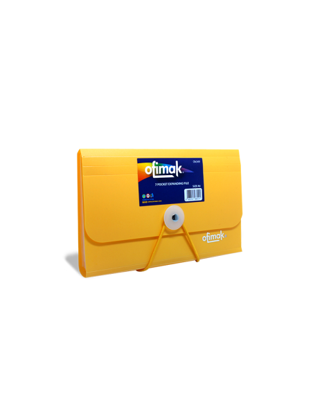 ARCHIVADOR OFIMAK 7 DIVISIONES PARA CHEQUES TAMAÑO SOBRE COLORES NEON