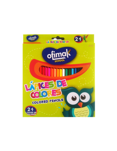 LAPICES DE COLORES OFIMAK 1939 24 UNIDADES