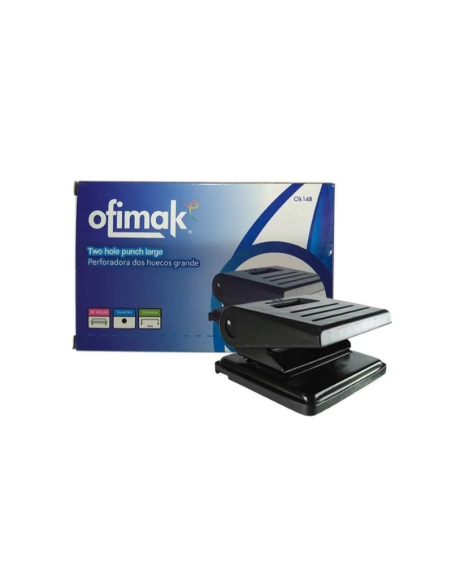 PERFORADORA OFIMAK 2 HUECOS 8CM 20 HOJAS