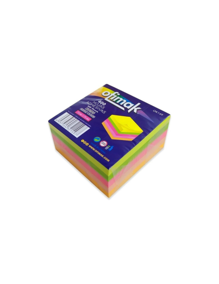 NOTAS AUTOADHESIVAS OFIMAK CUBO NEON