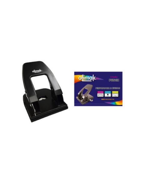PERFORADORA OFIMAK 2 HUECOS 25HOJAS 8 CM