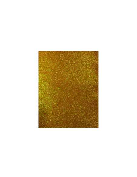 FOAMY ESCARCHADO 21.5X27.9 CM 10 PIEZAS DORADO