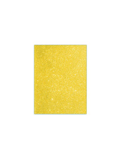 FOAMY ESCARCHADO 50X70CM 10 PIEZAS AMARILLO