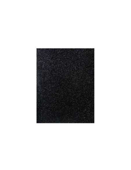FOAMY ESCARCHADO 50X70CM 10 PIEZAS NEGRO